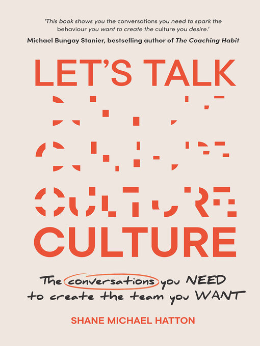 Title details for Let's Talk Culture by Shane Michael Hatton - Available